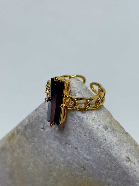 Black Zircon - 💦Ring